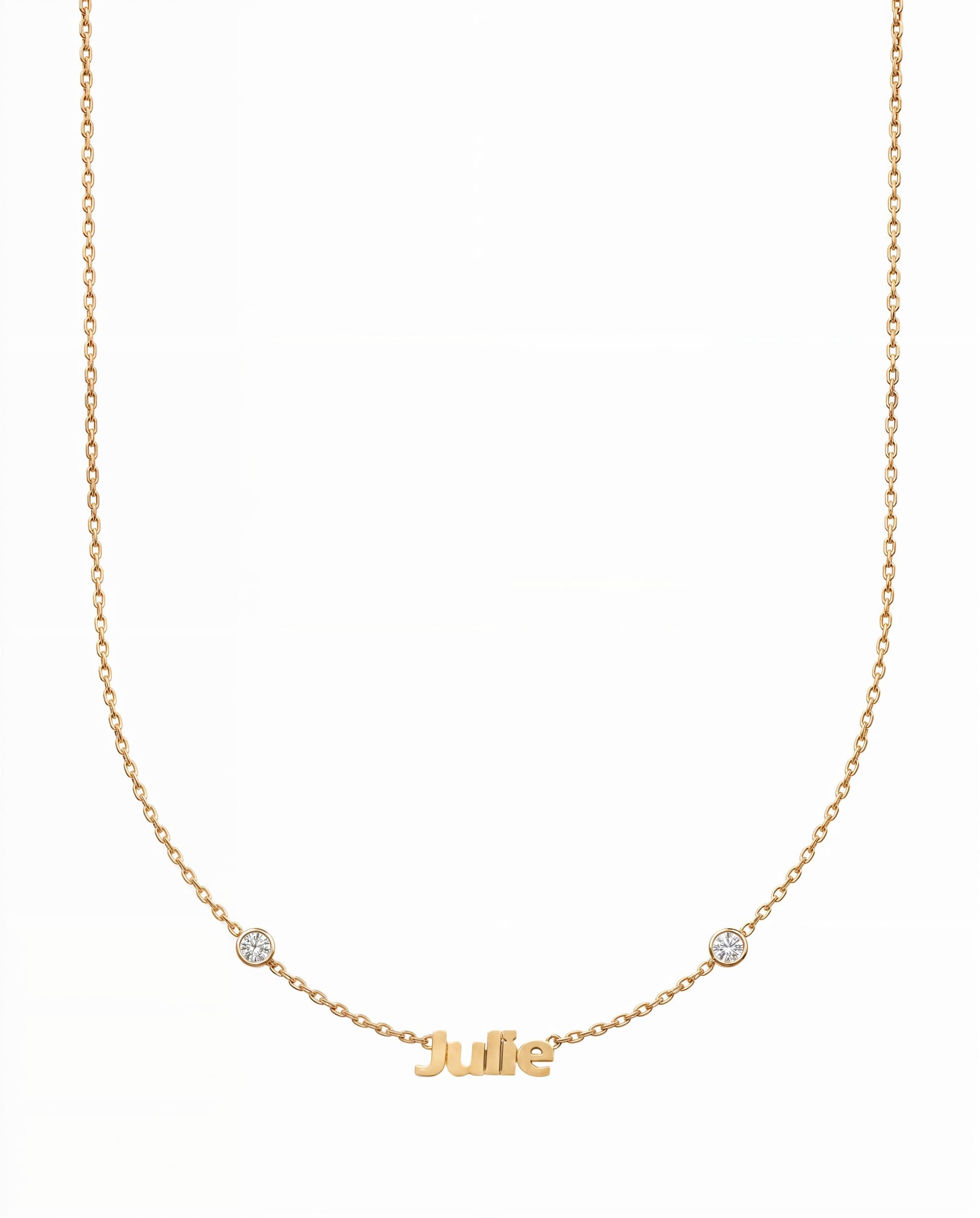 Zirconia Name Necklace