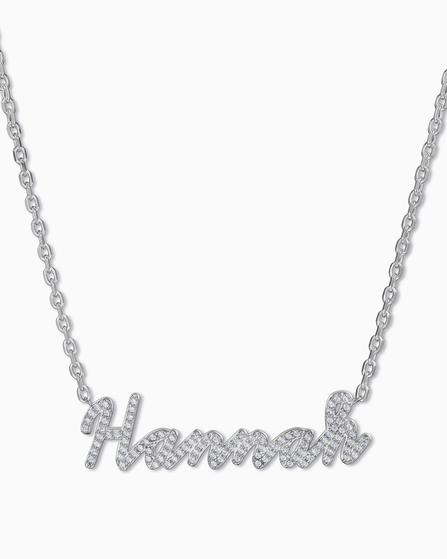 Zirconia Name Necklace