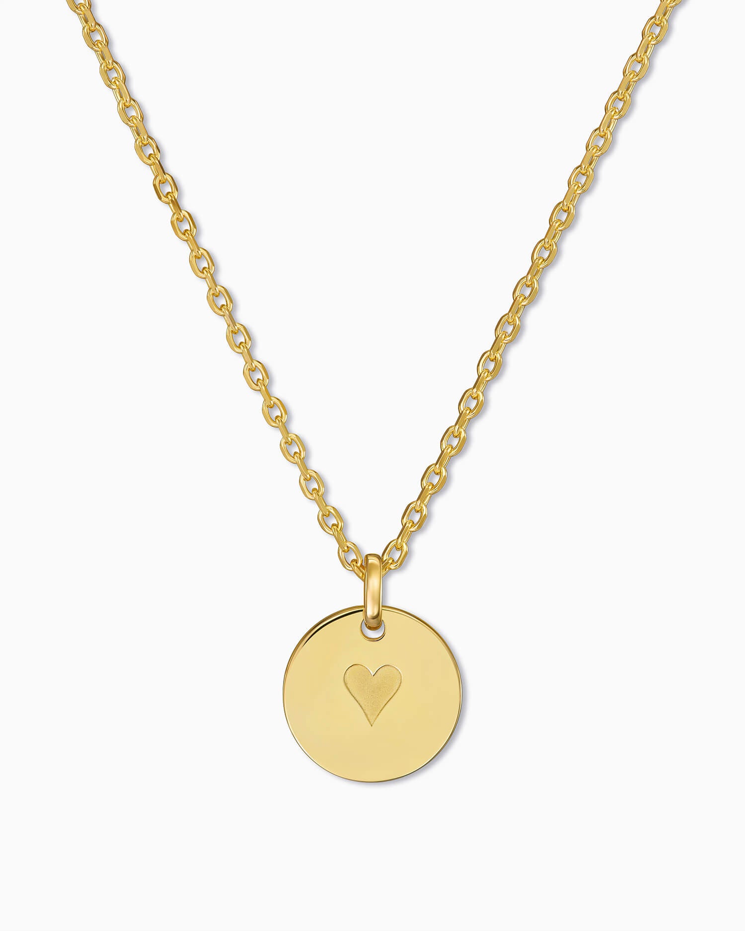 Heart Necklace Round