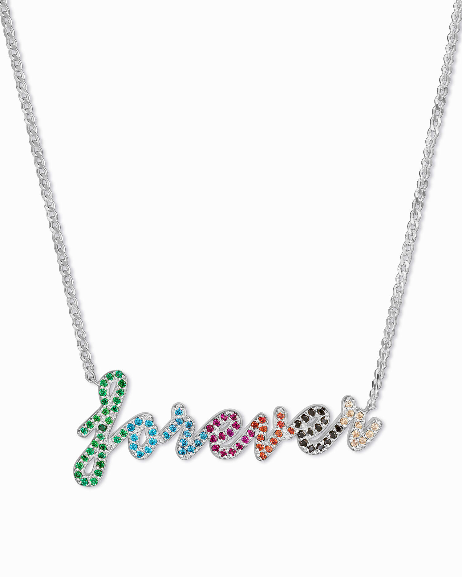 Zirconia Name Necklace