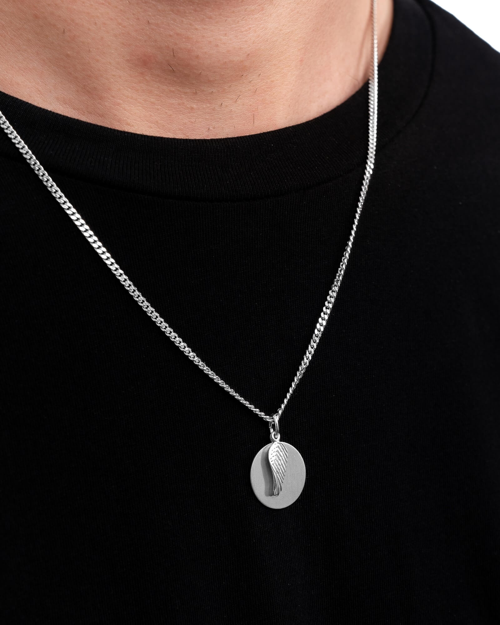 Gravurplatten Halskette Anhänger Flügel