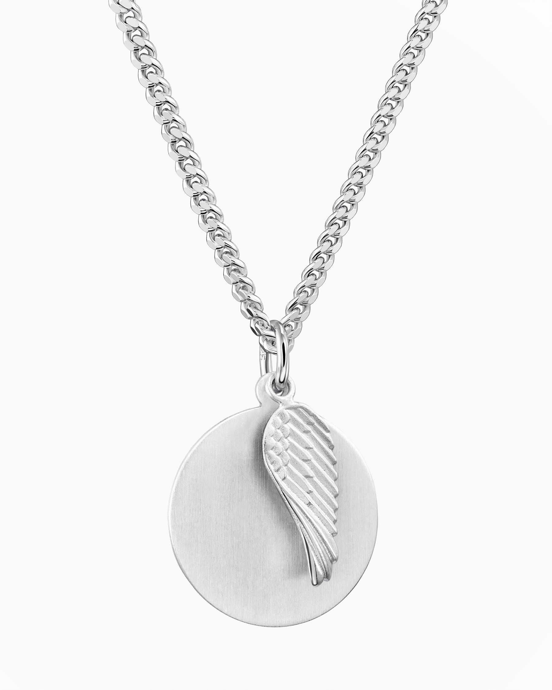 Gravurplatten Halskette Anhänger Flügel