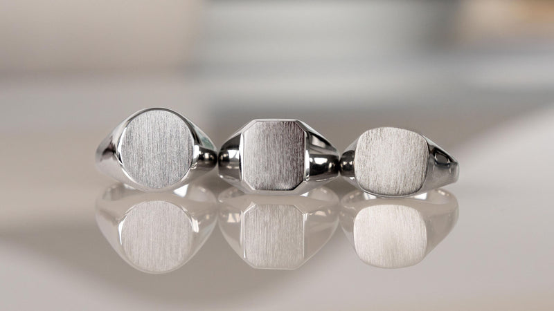 Engraved rings/ signet rings for men