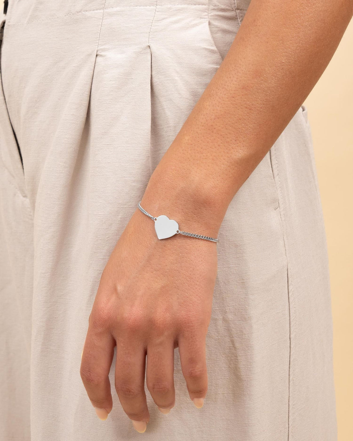 Gravurarmband Gravurplatte Herz