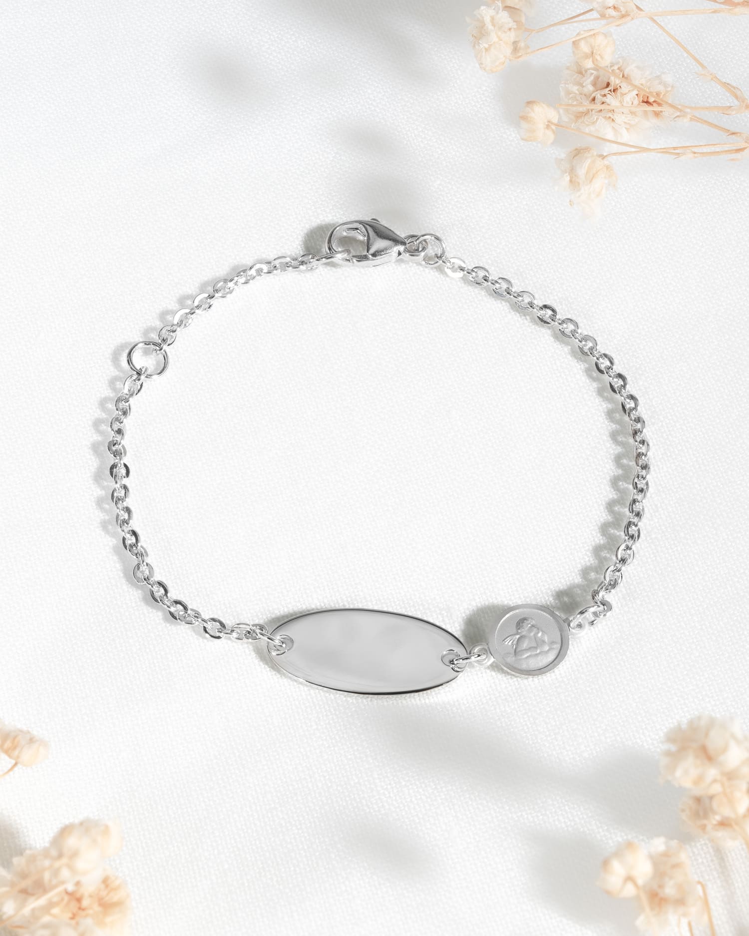 Kindersymbole Gravurarmband Gravurplatte Schutzengel