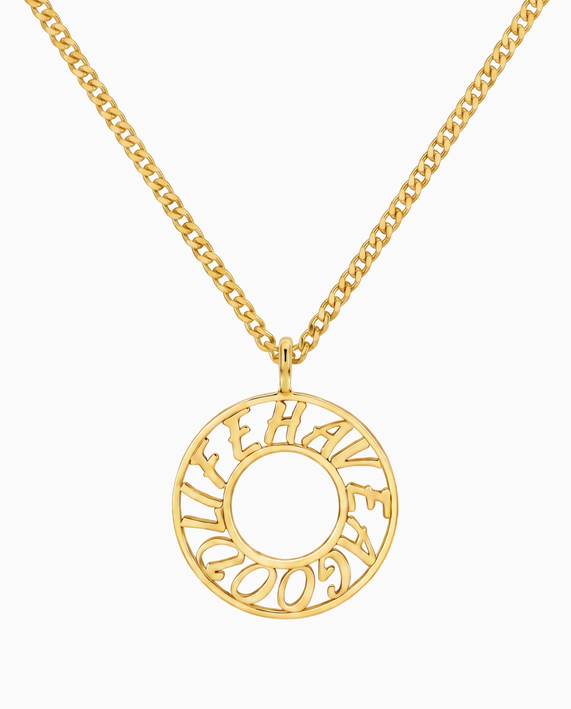 Circle Name Necklace
