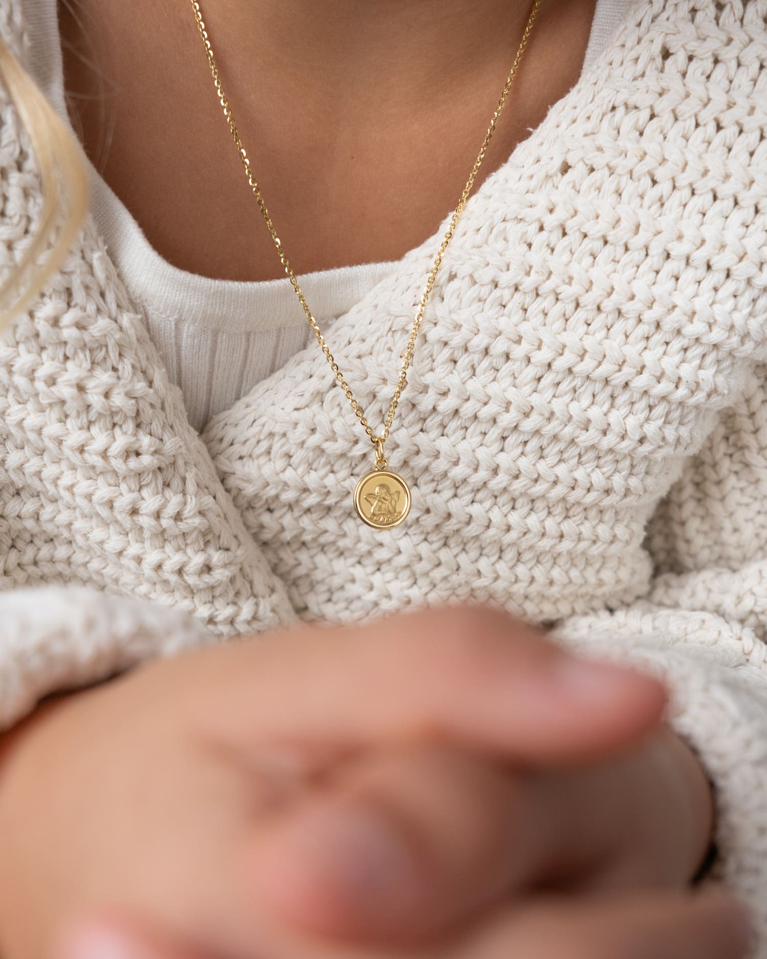 Gravurplatten Anhänger Halskette Schutzengel