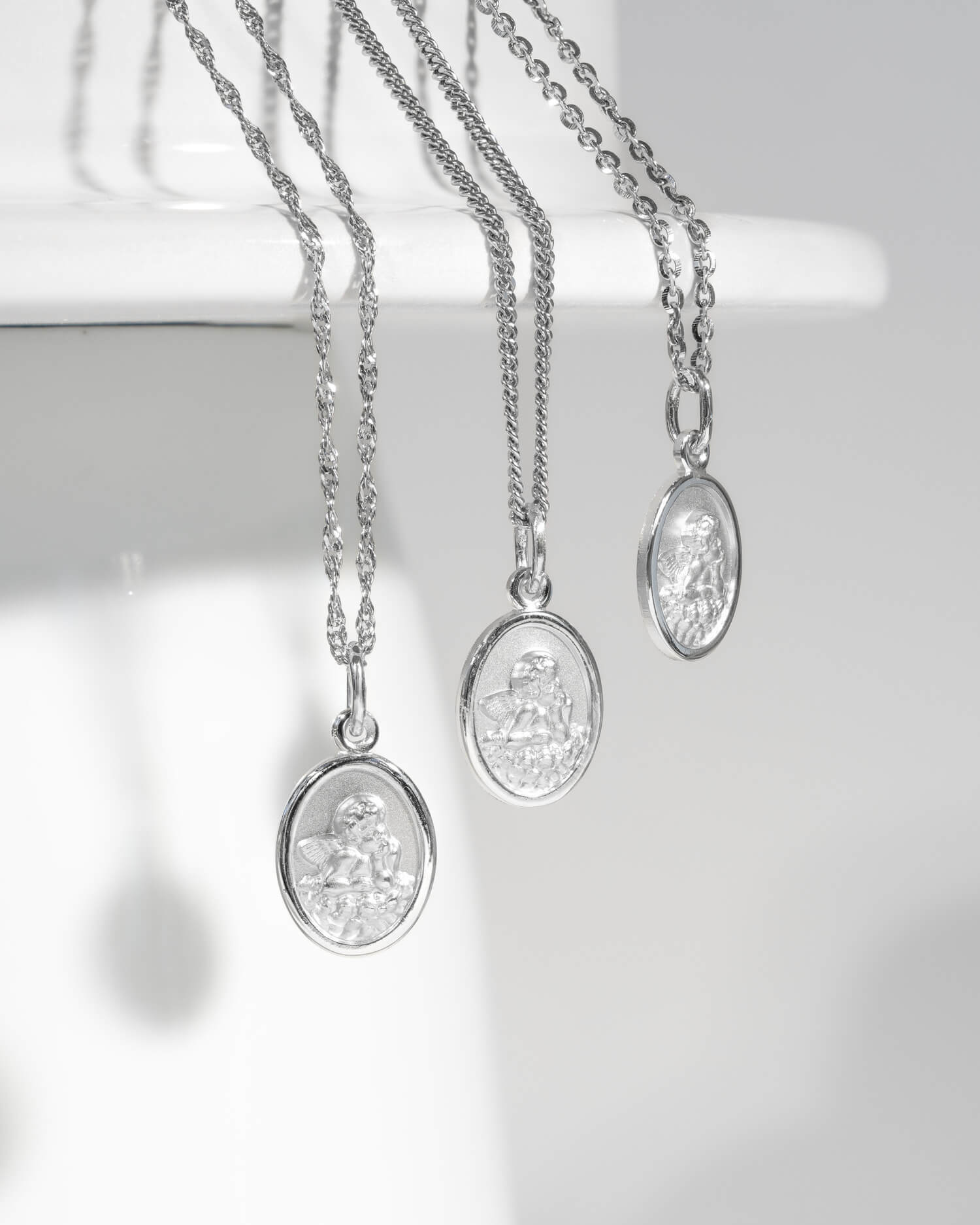 Gravurplatten Anhänger Halskette Schutzengel