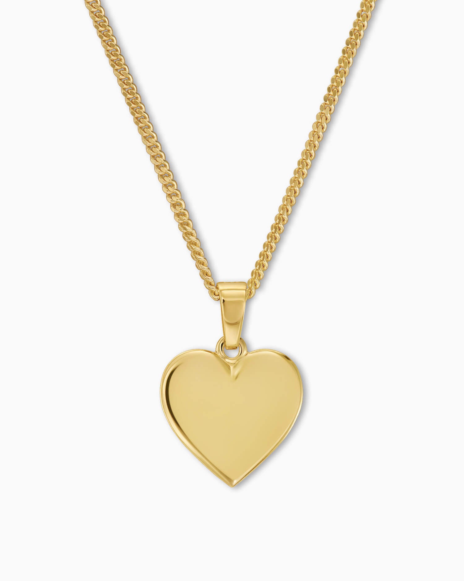 Heart necklace engraving plate pendant 12mm