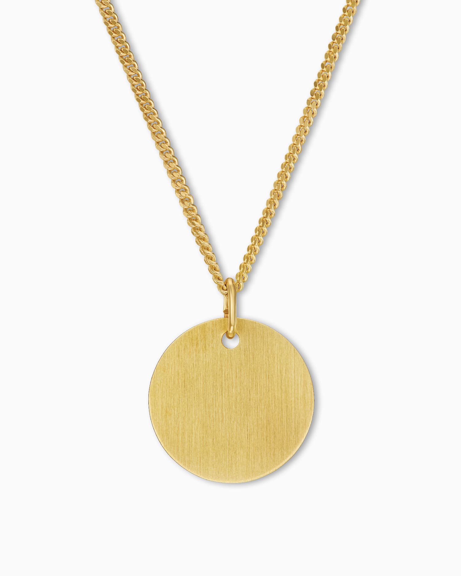 Gravurplatte Halskette Anhänger Rund 14mm