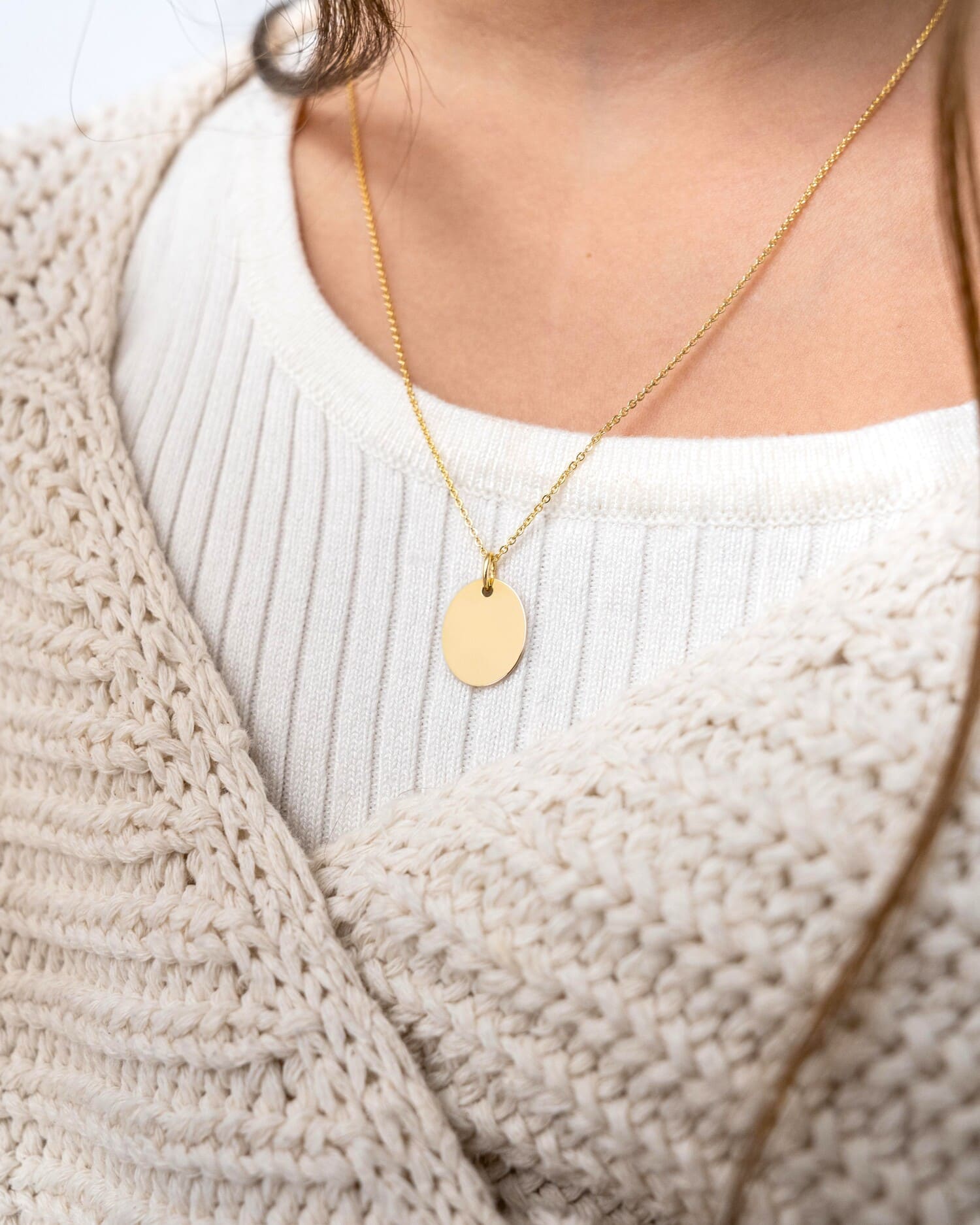 Birth data engraving plates necklace pendant oval