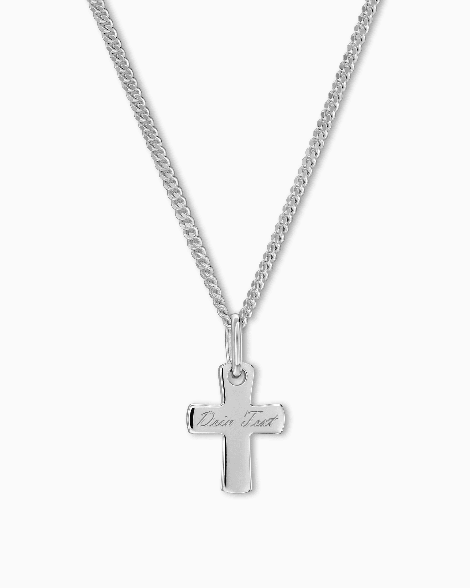 Cross necklace engraving plate pendant
