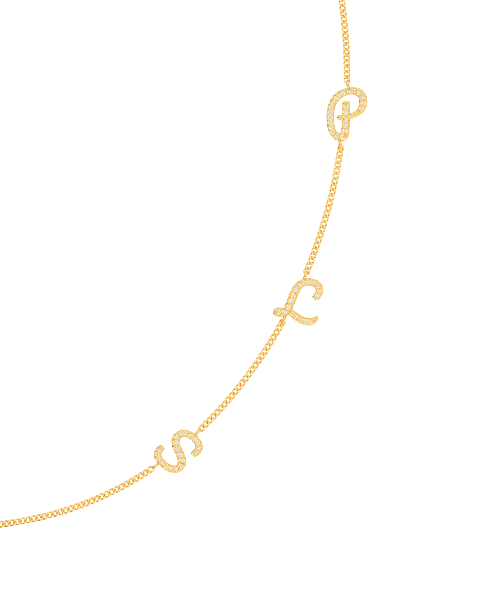 Namenskette Initialen Halskette
