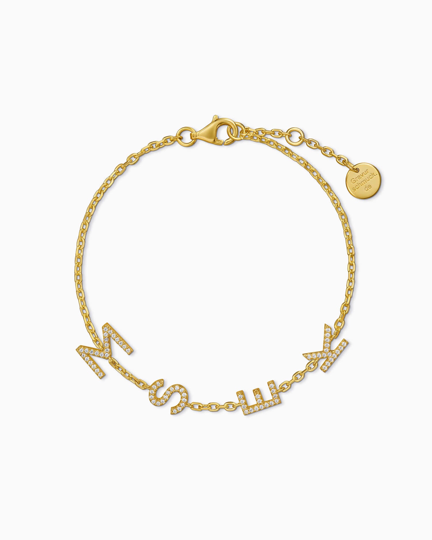 Buchstaben Armband Zirkonia