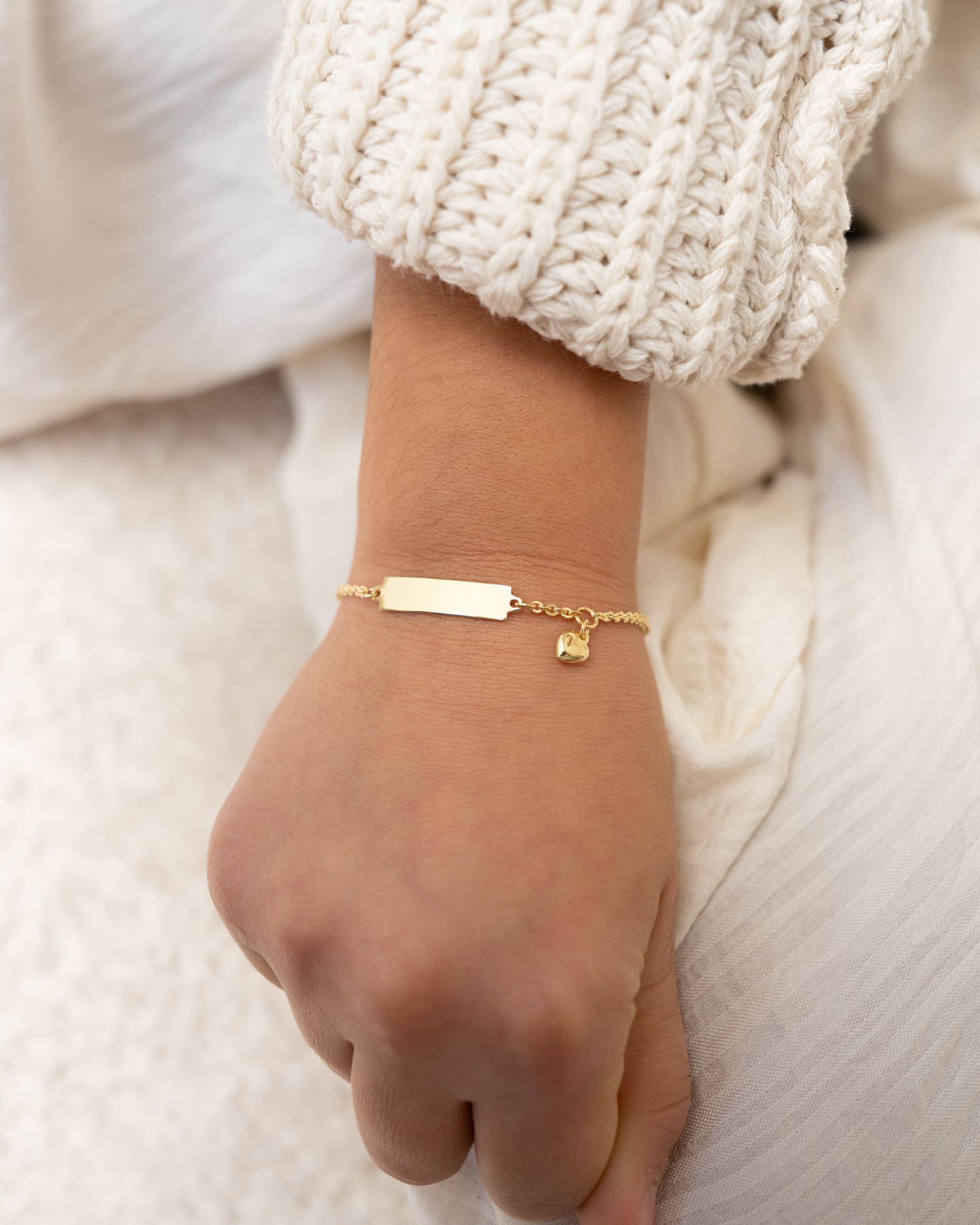 Gravurarmband Gravurplatte Herz