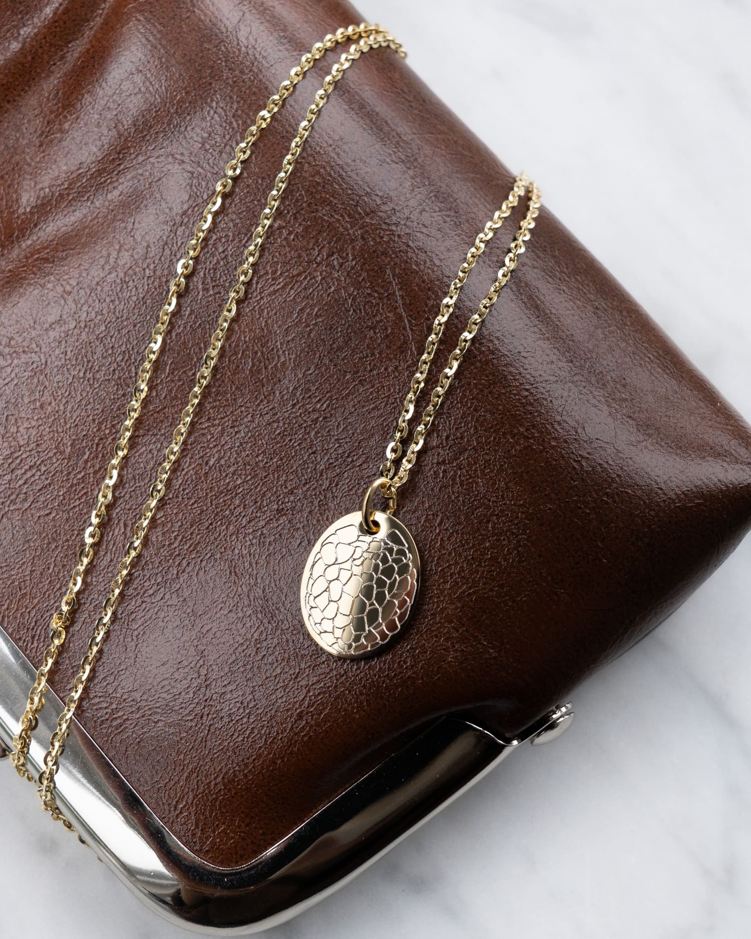 Nasenabdruck Gravurplatten Halskette Anhänger Oval