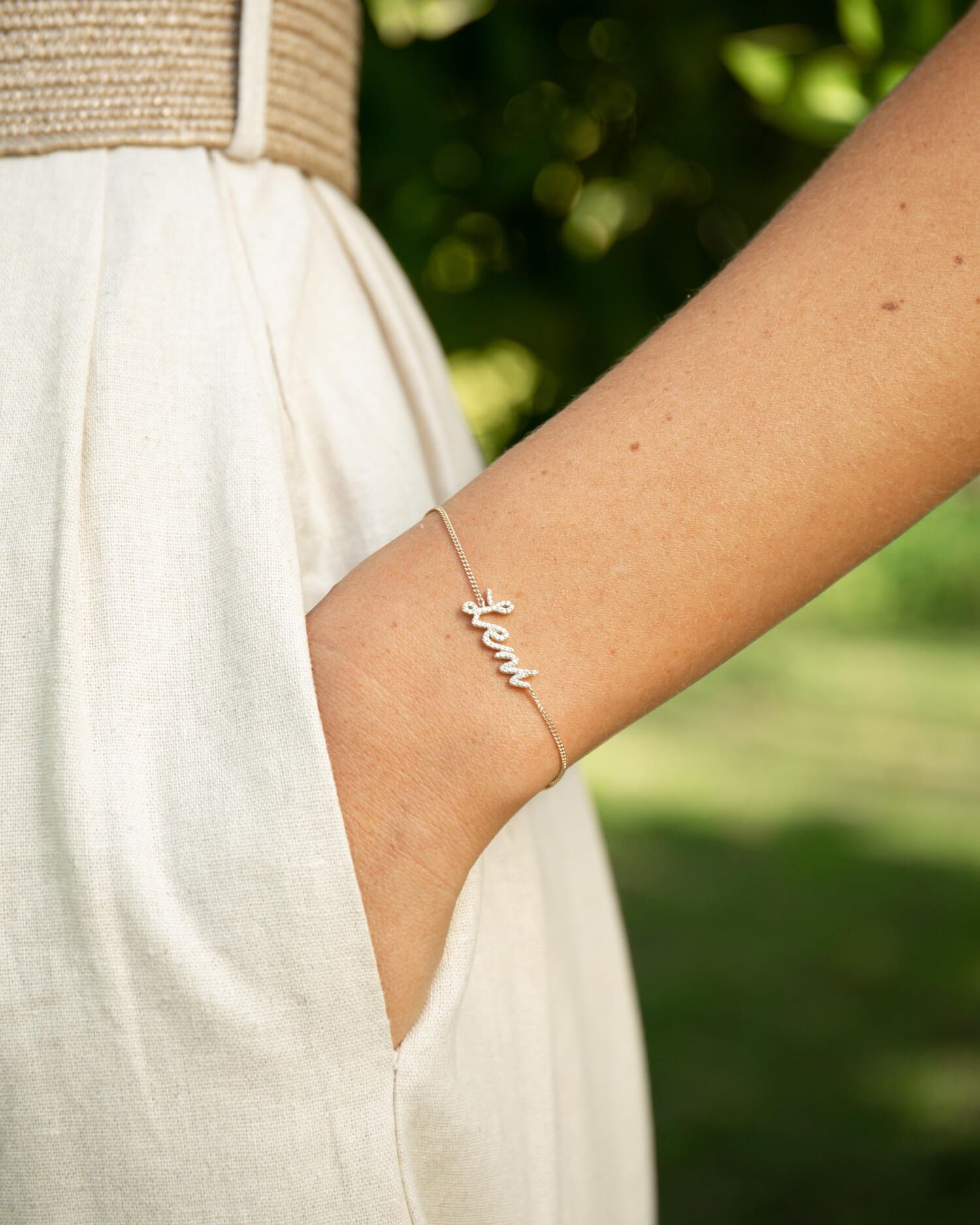 Namensarmband Zirkonia