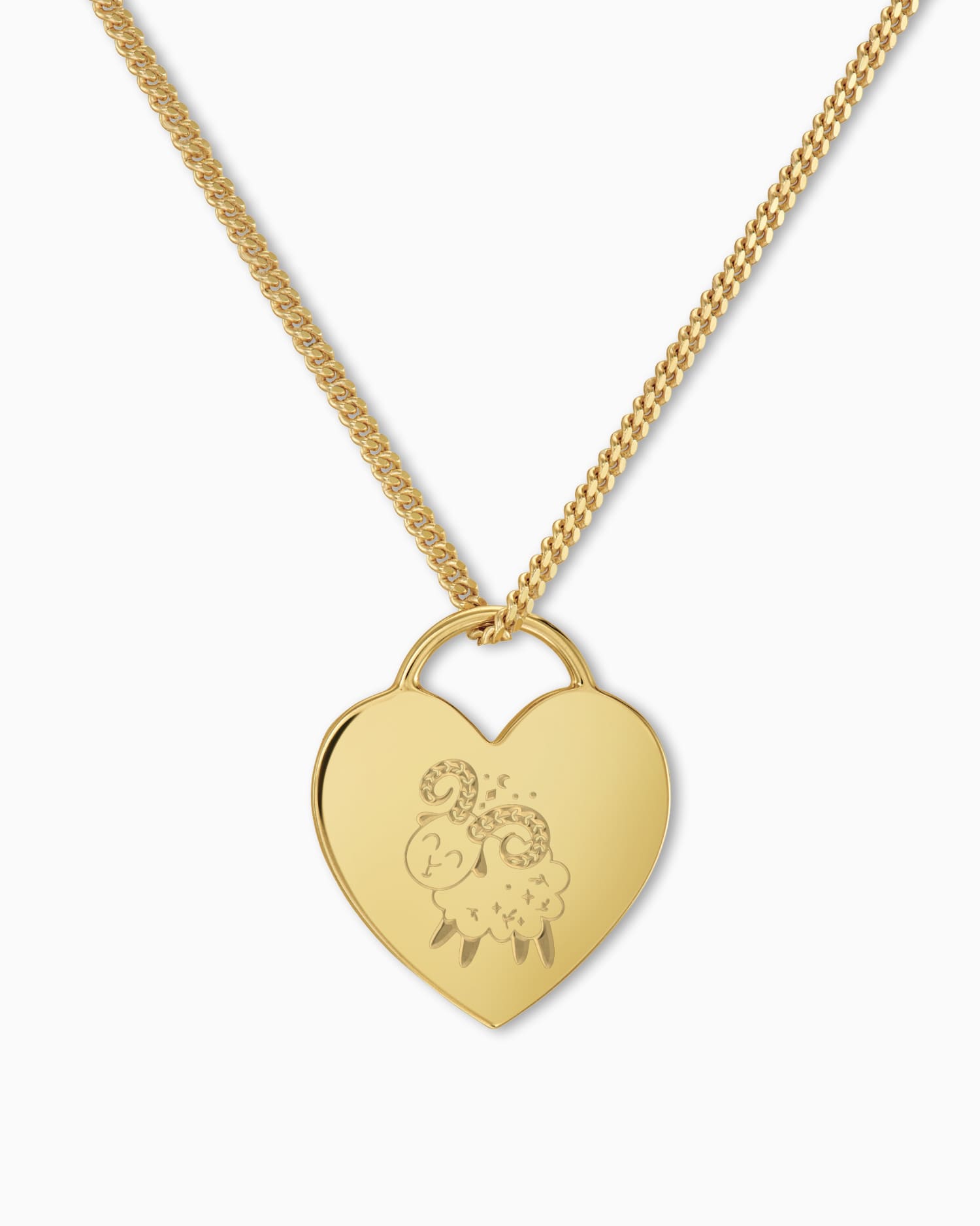 Sternzeichen Herz Halskette Gravurplatte Anhänger