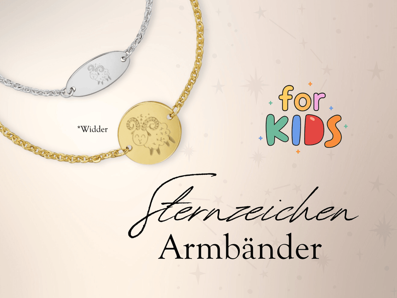 Children's/Babies Engraved Bracelets - Zodiac Signs - 333/585 Gold