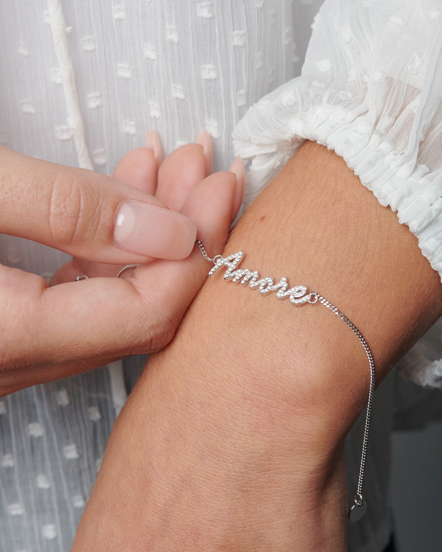 Zirconia Name Bracelet