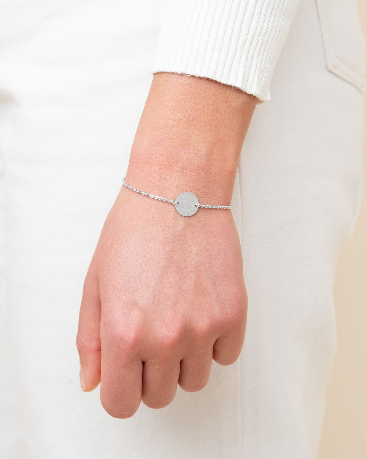 Zodiac sign engraving bracelet engraving plate round