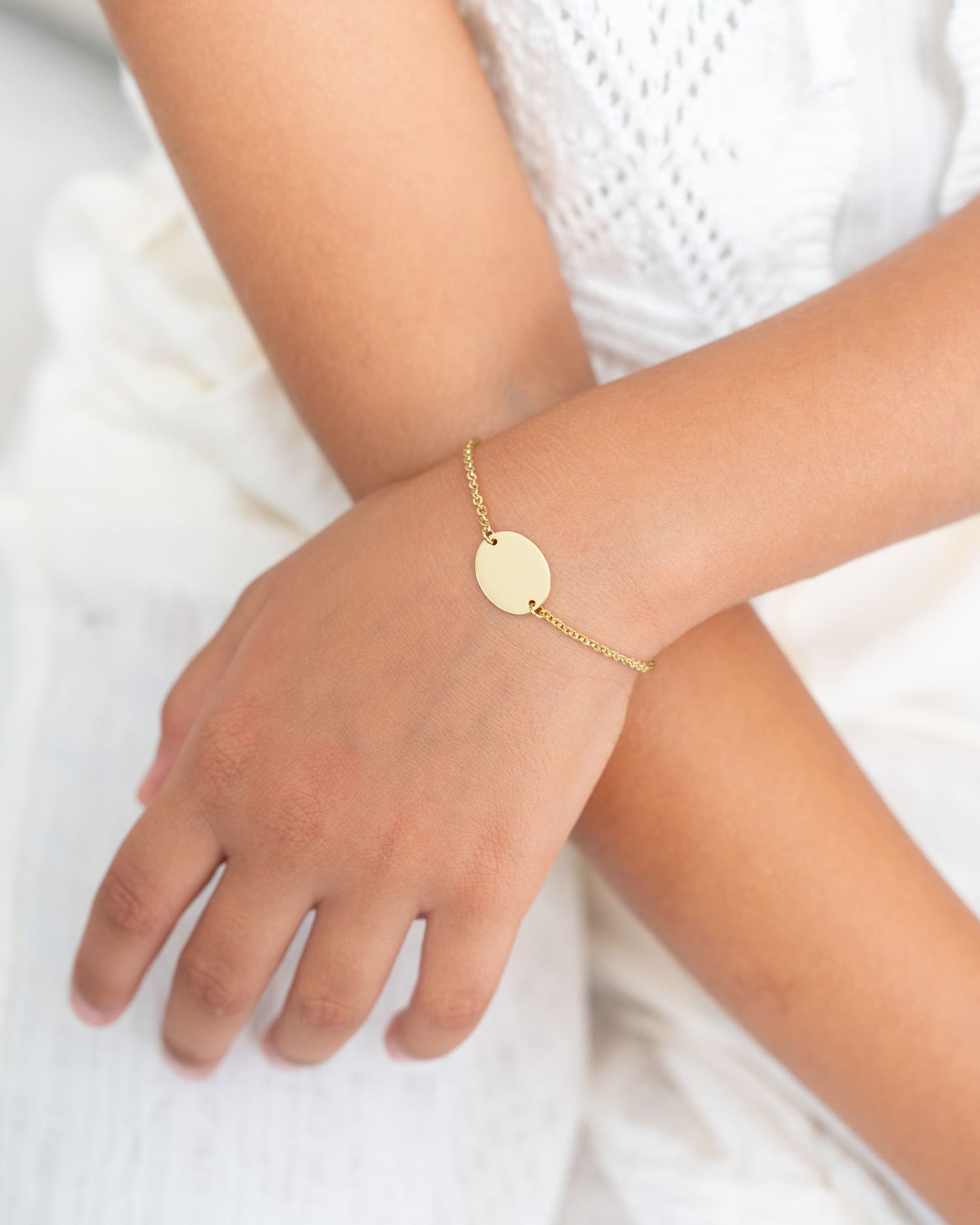 Handprint engraving bracelet engraving plate oval