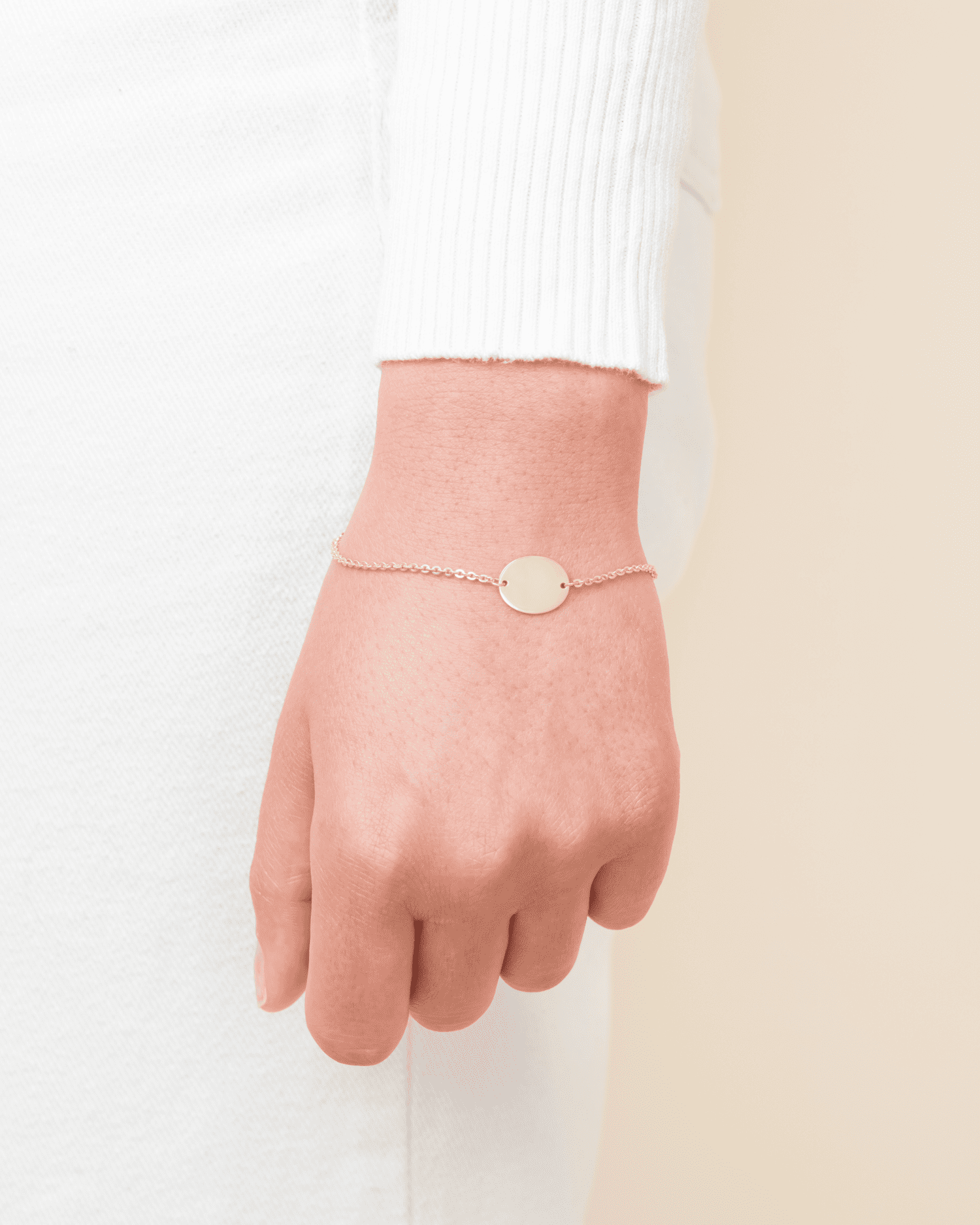 Zodiac sign engraving bracelet engraving plate oval