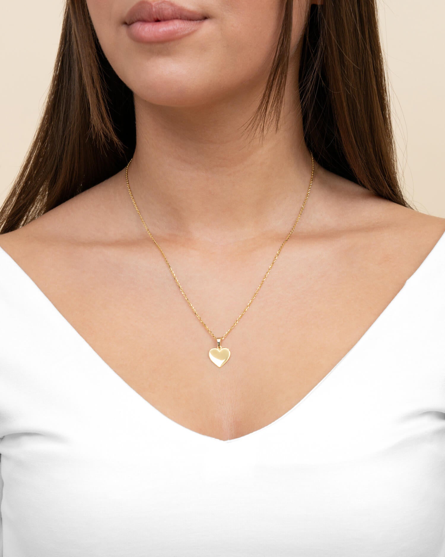 Nose print heart necklace engraving plate pendant 12mm