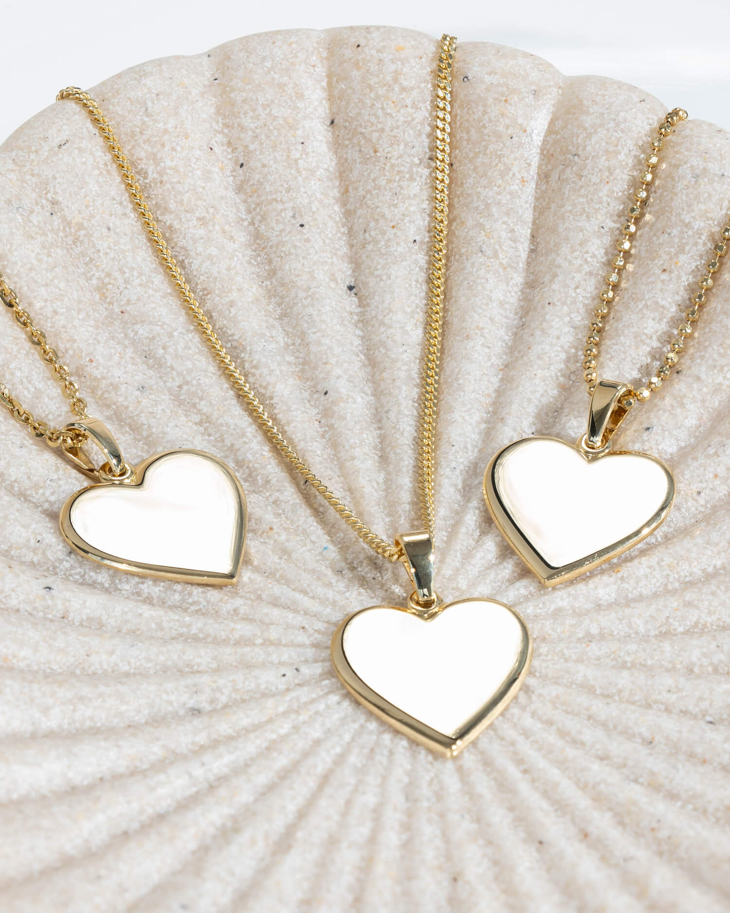 Heart necklace engraving plate pendant 15mm