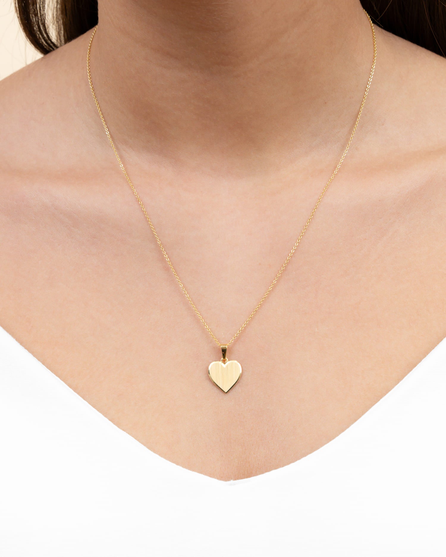 Paw print heart necklace engraving plate pendant 12mm