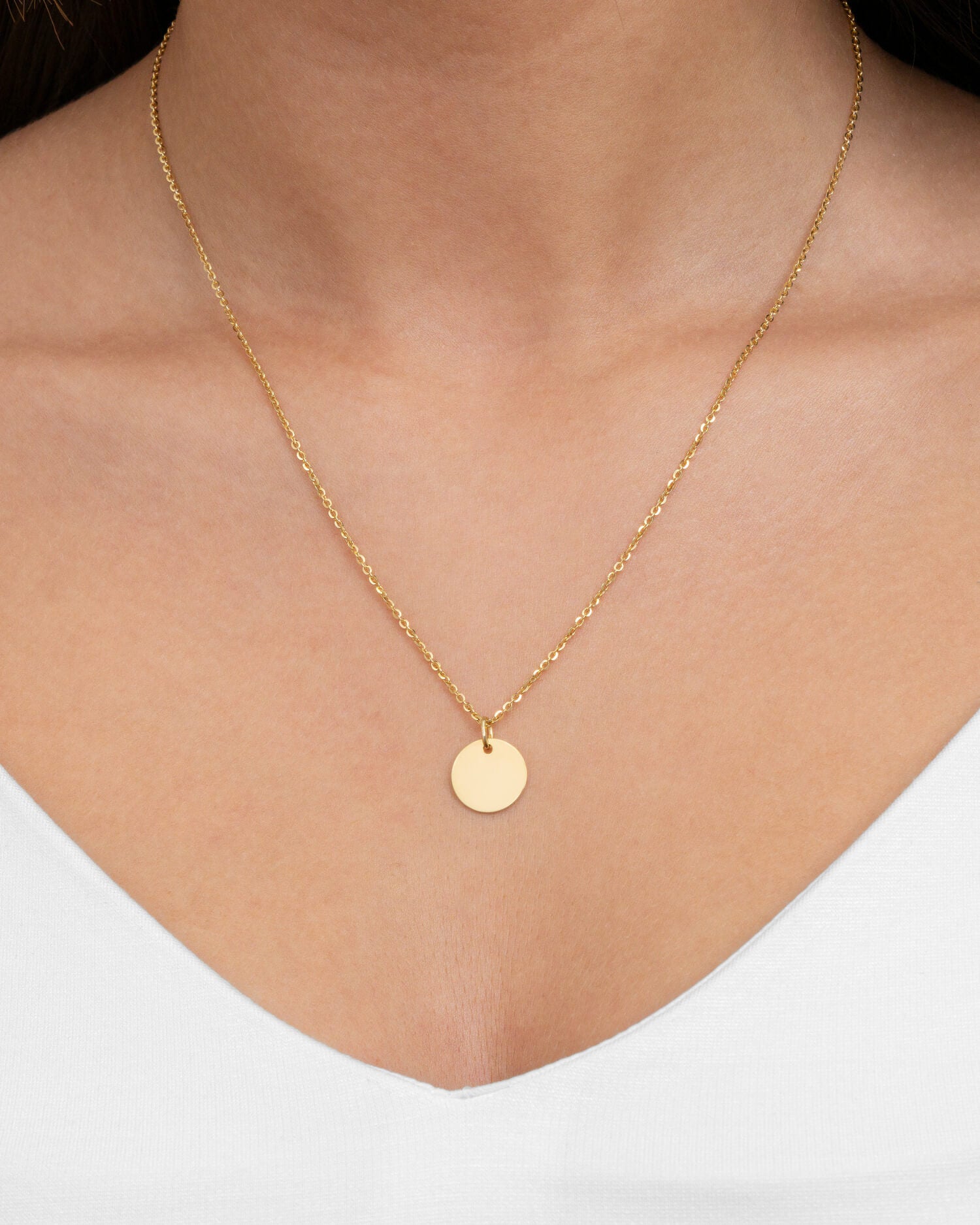 Nose print engraving plates necklace pendant round 12mm