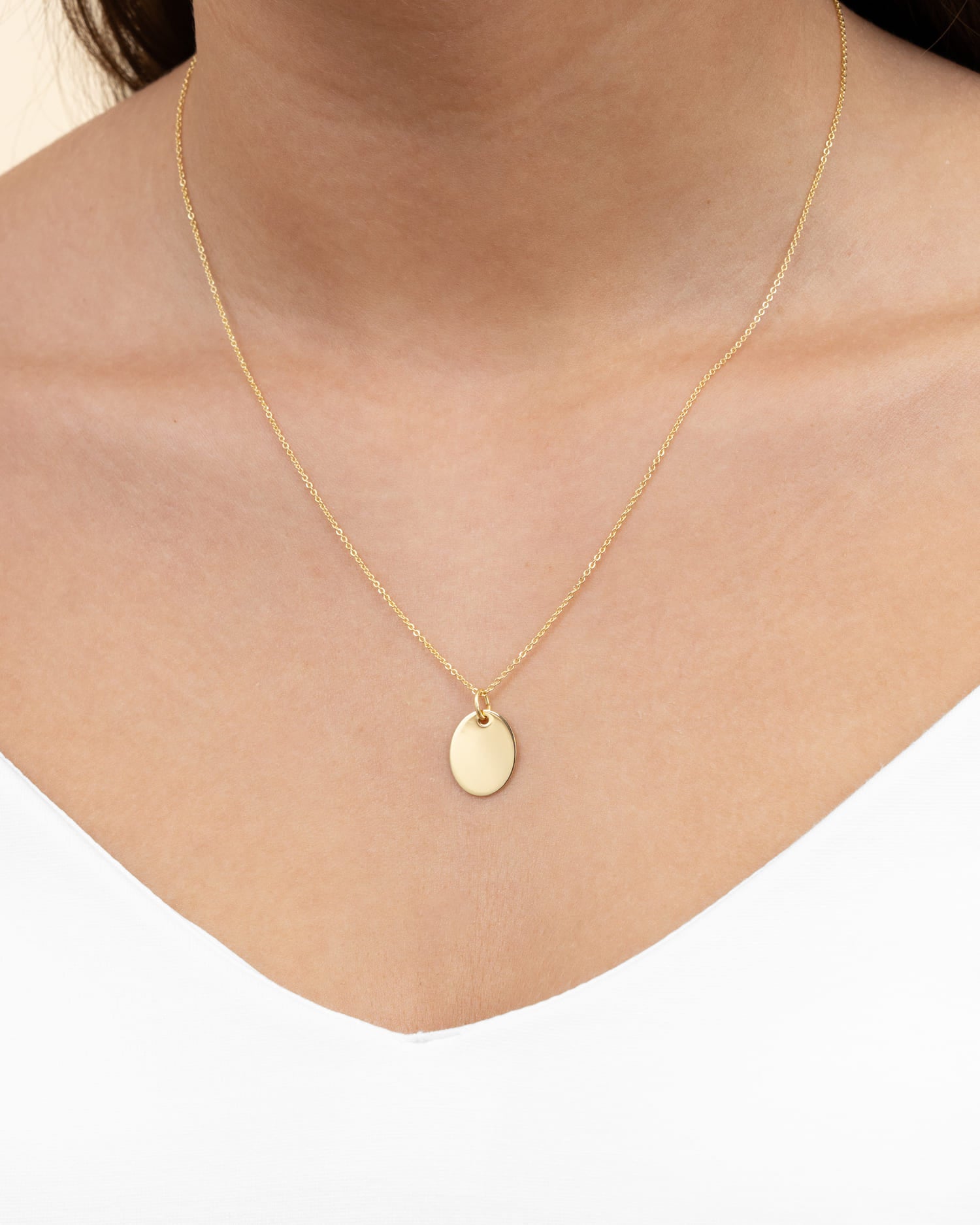 Paw print engraving plates necklace pendant oval