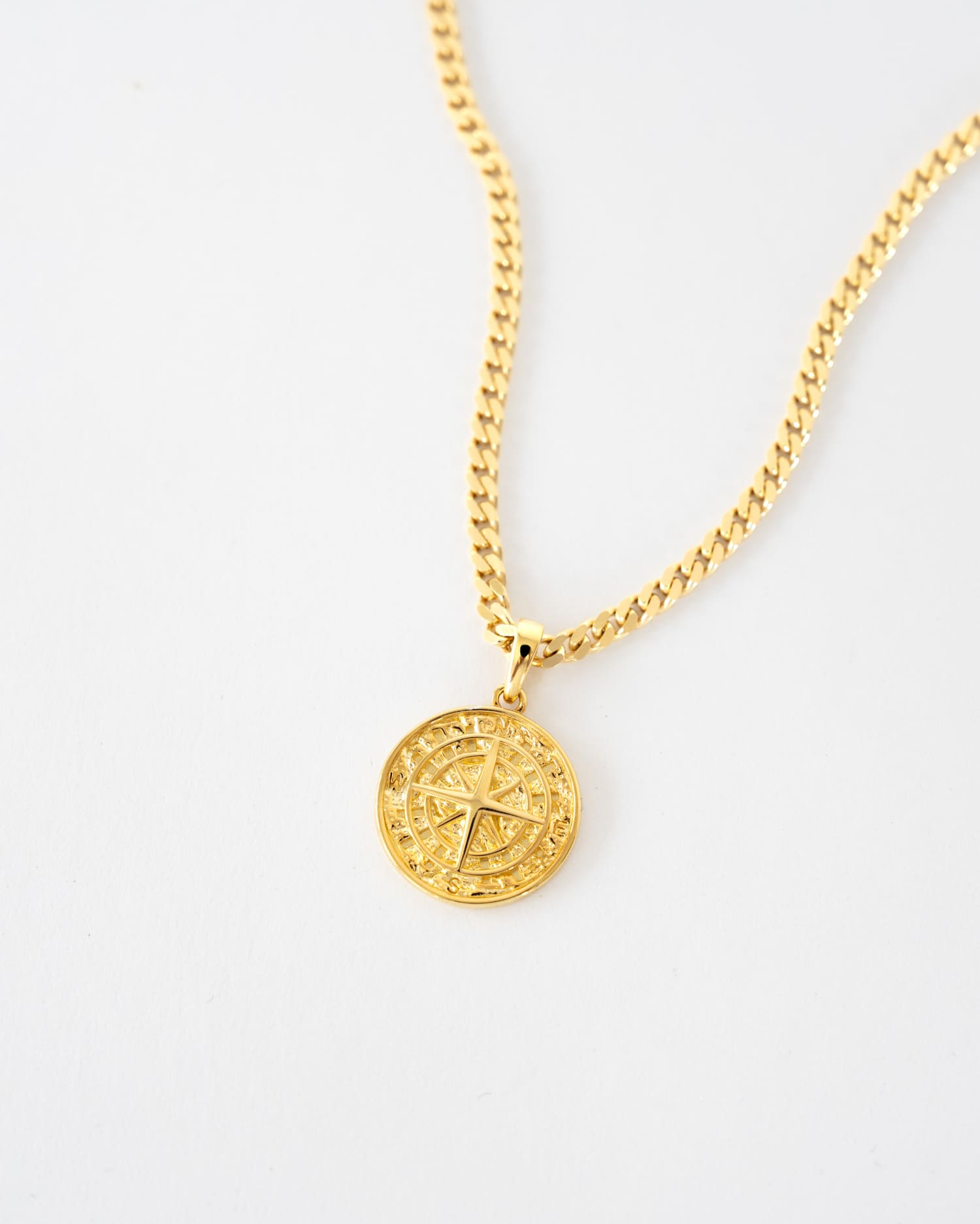 Compass necklace engraving plate