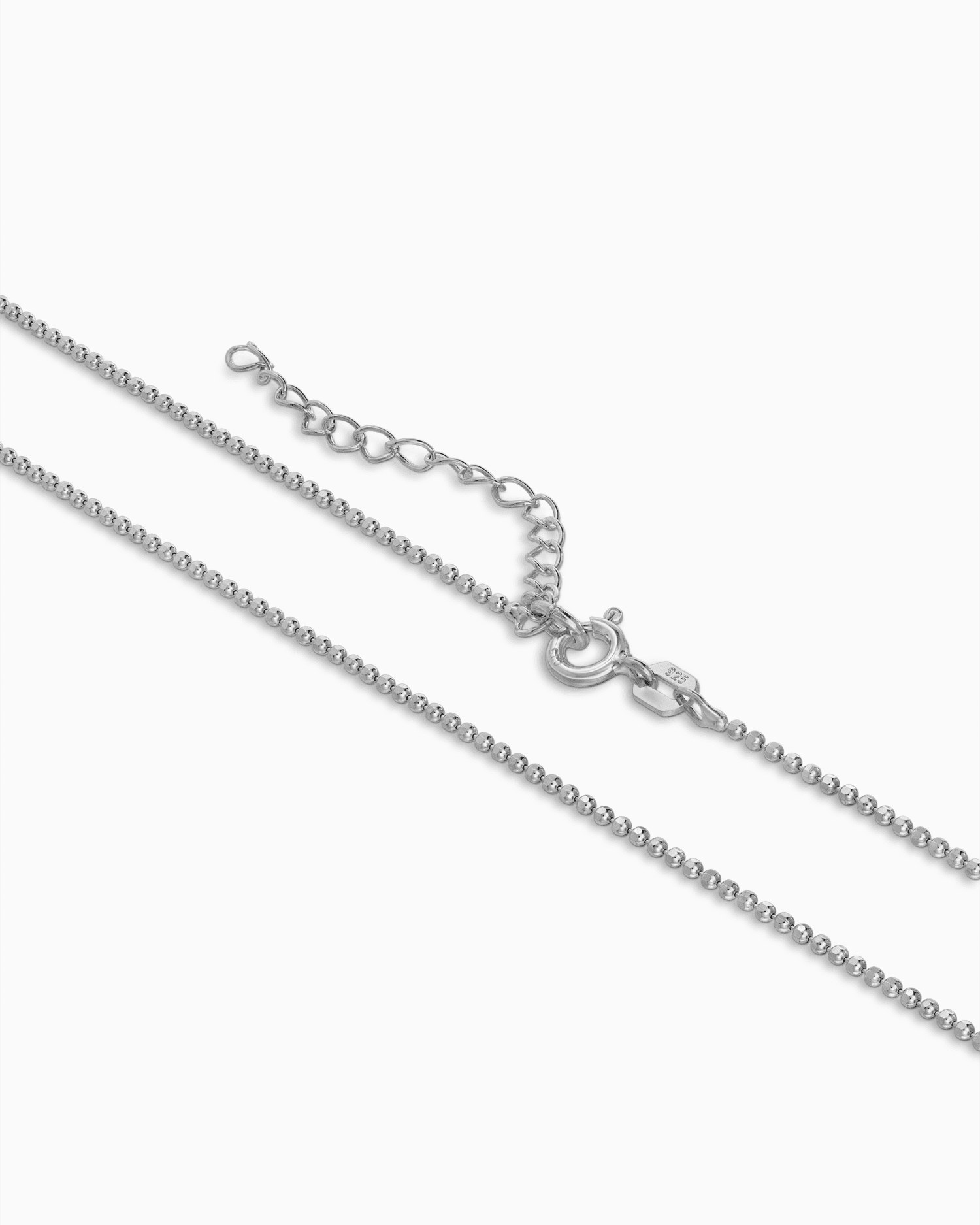 Ball chain 925 silver rhodium-plated 1.20mm