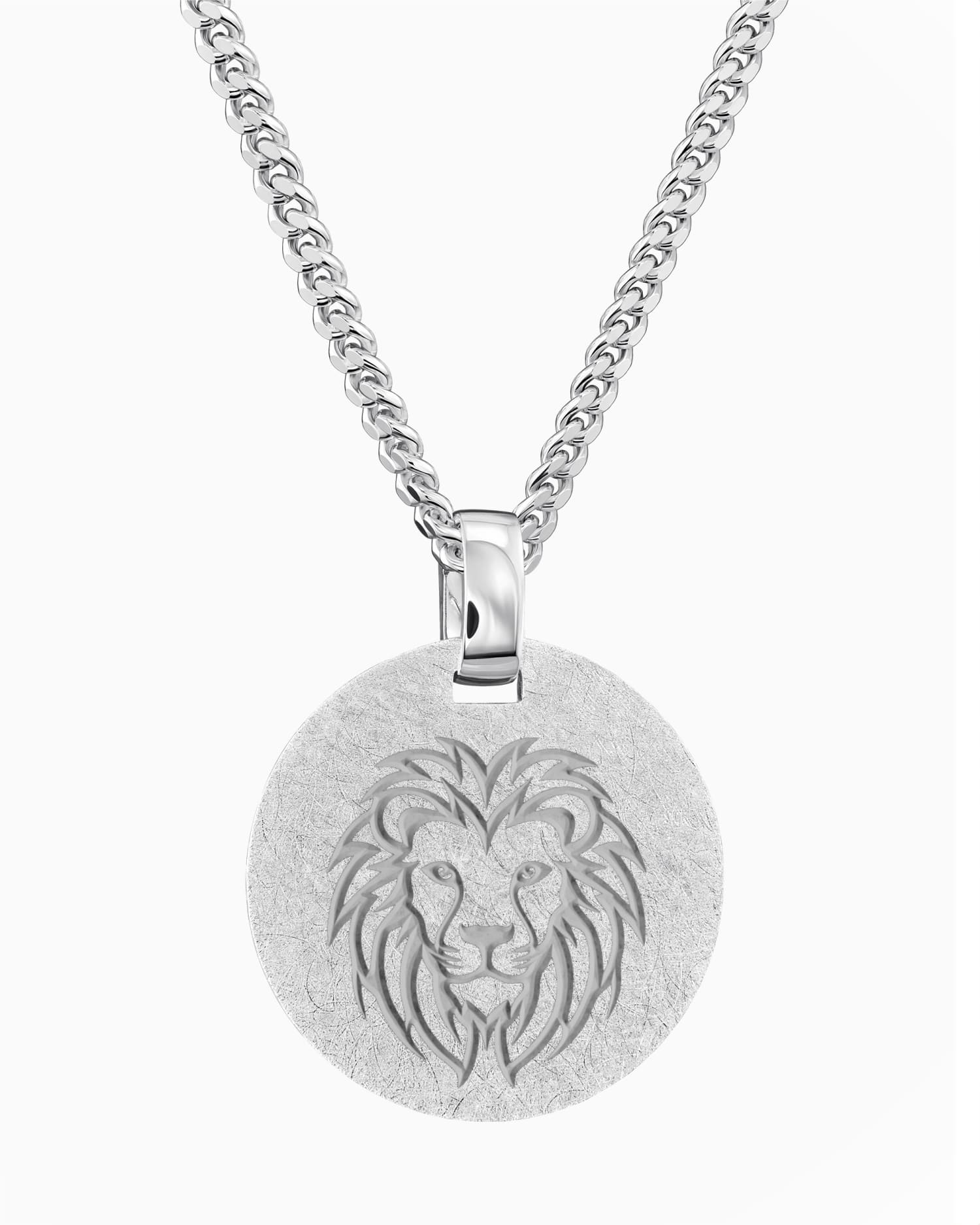 Grafische upload graveerplaten halsketting hanger rond ijs mat