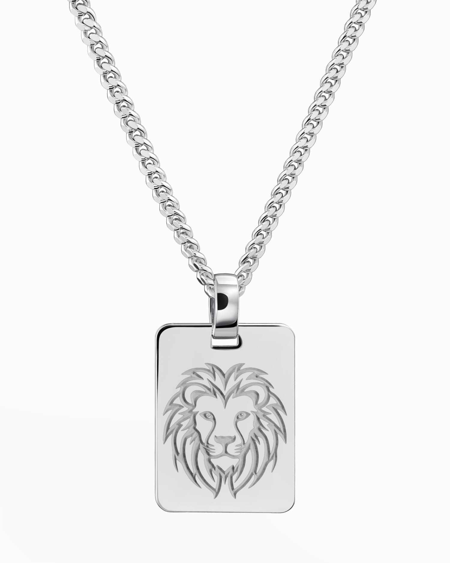 Grafische upload graveerplaten halsketting hanger rechthoek