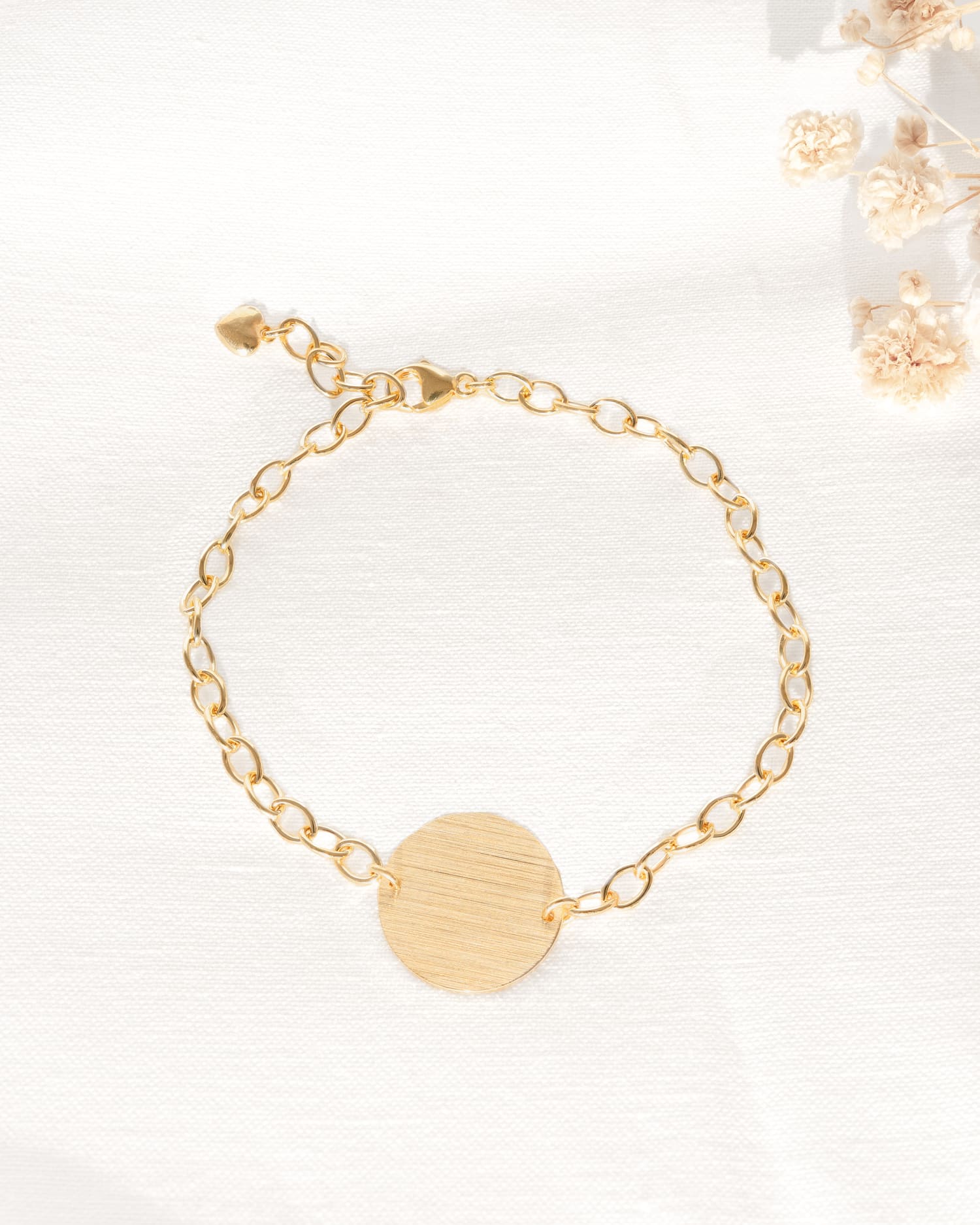 Graveerarmband graveerplaatje rond