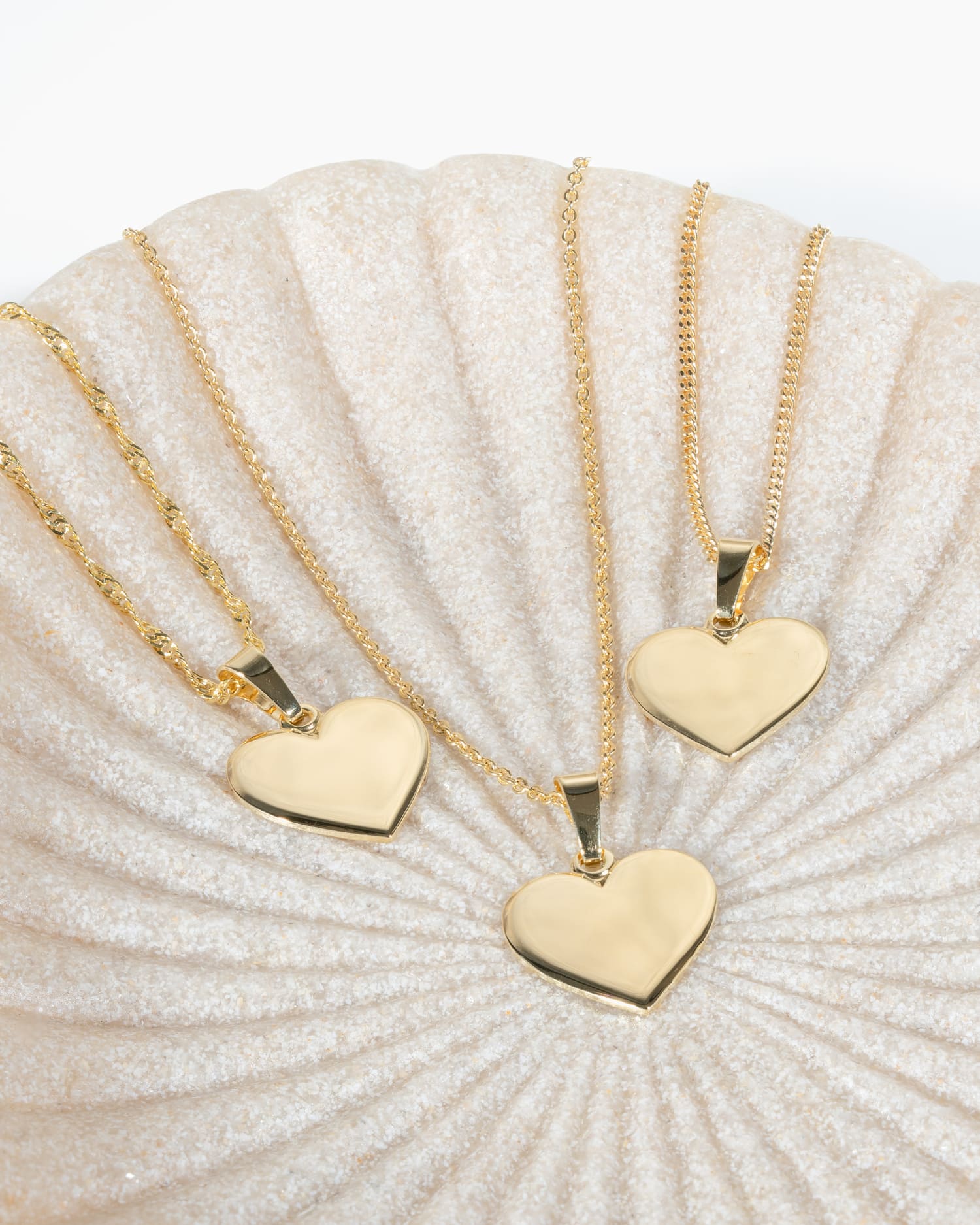 Neus print hart ketting graveerplaatje hanger 12mm