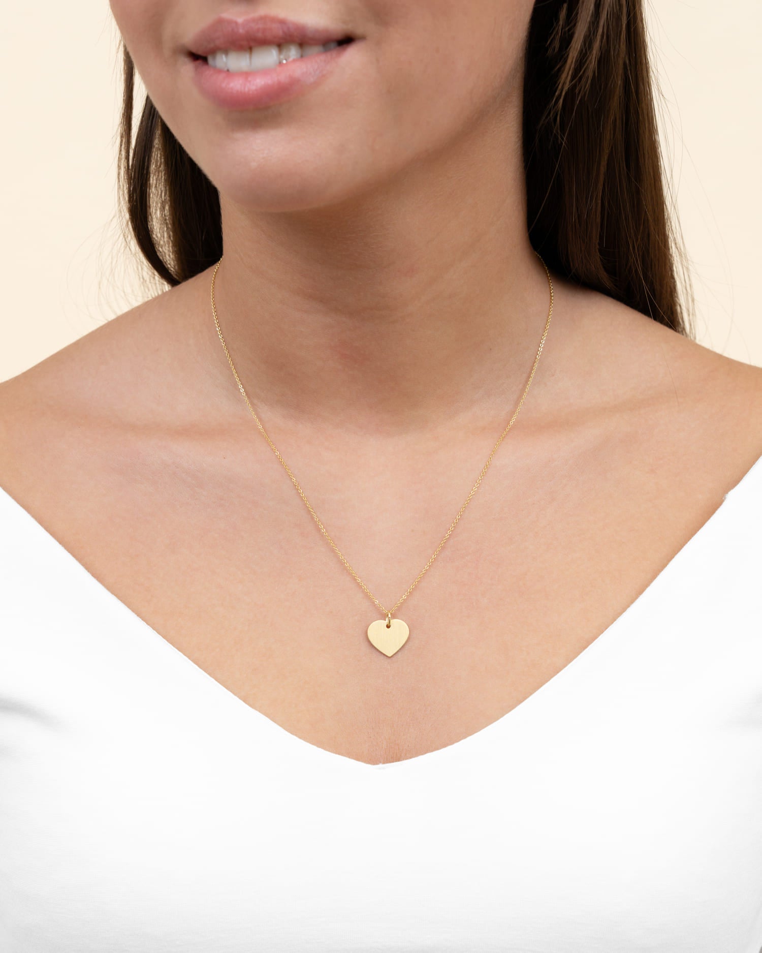 Voetafdruk hart ketting graveerplaatje hanger 13mm