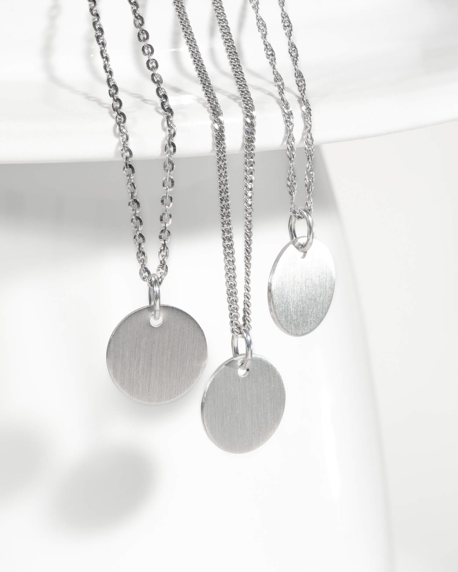 Geboorte horloge graveren plaat ketting hanger ronde 12mm