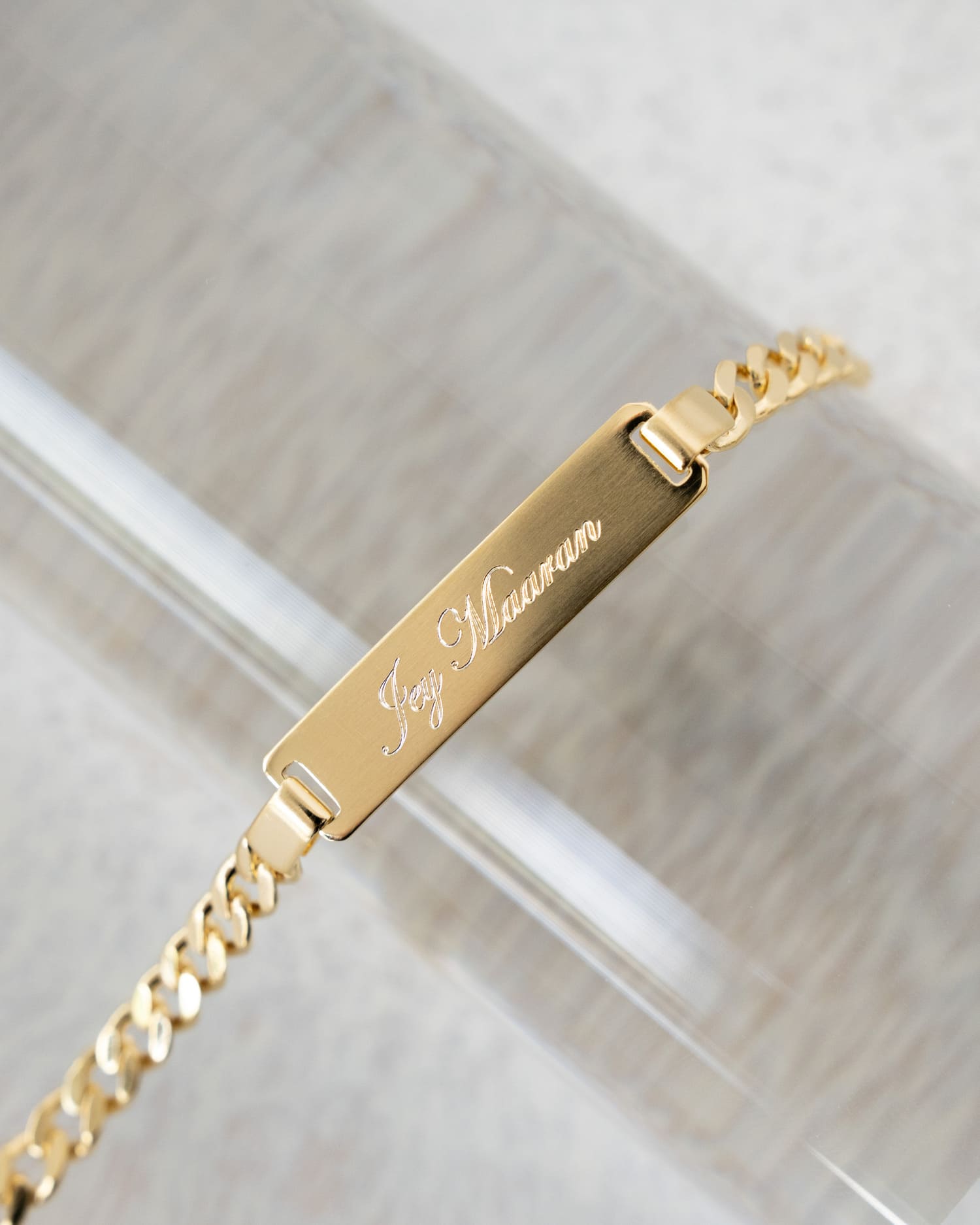 Graveerarmband graveerplaat mat