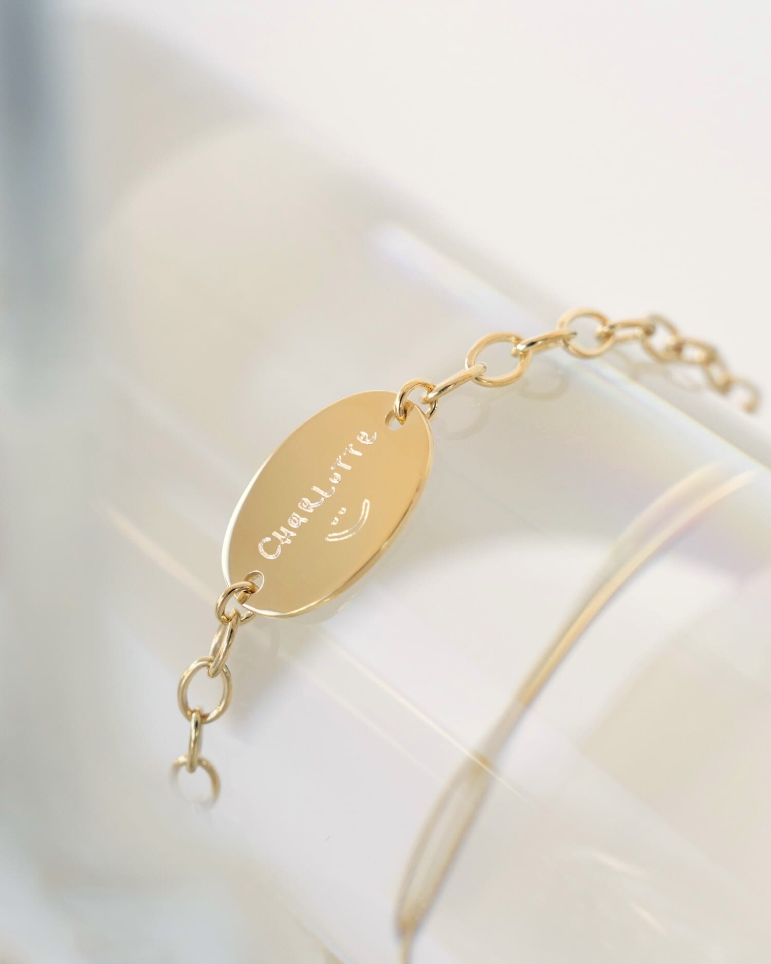 Handschrift upload graveren armband graveerplaat ovaal