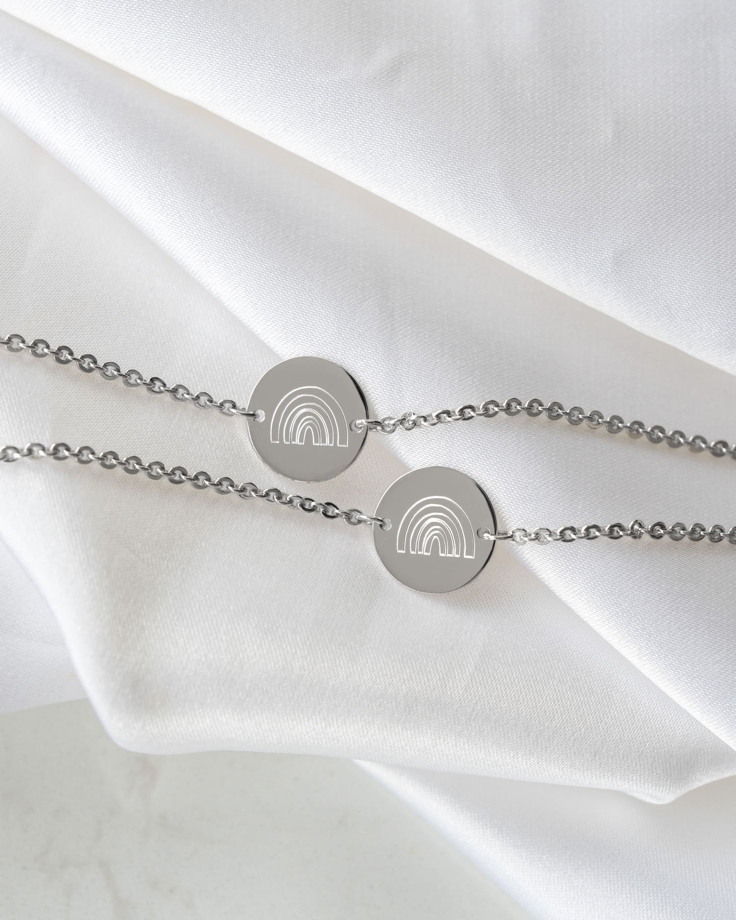 Graveerarmband graveerplaatje rond