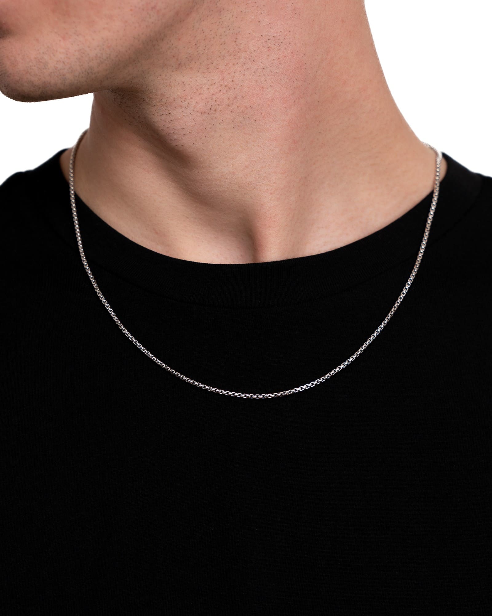 Venetiaanse ketting 925 zilver gerhodineerd 2.00mm