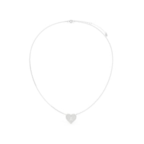 Halsketting met hartjes en initialen, zirkonia