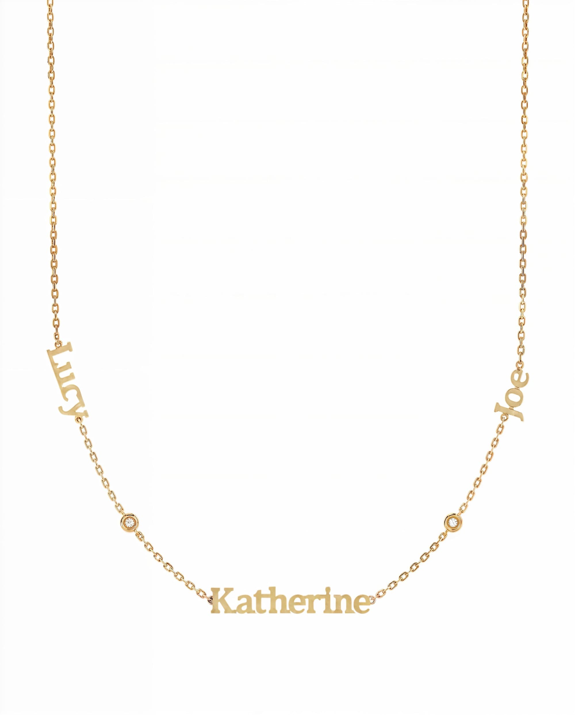 Zirconia Name Necklace