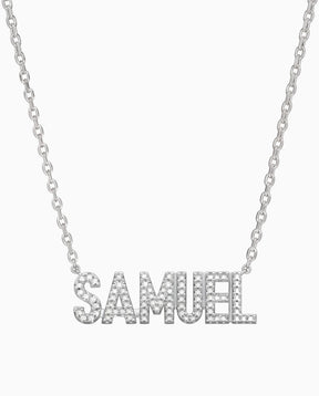 Zirconia Name Necklace