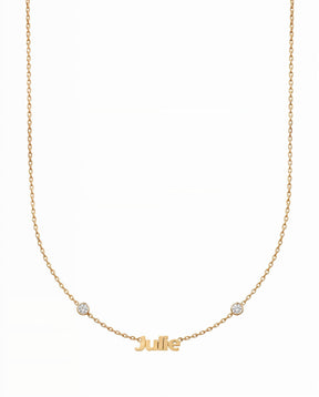 Zirconia Name Necklace