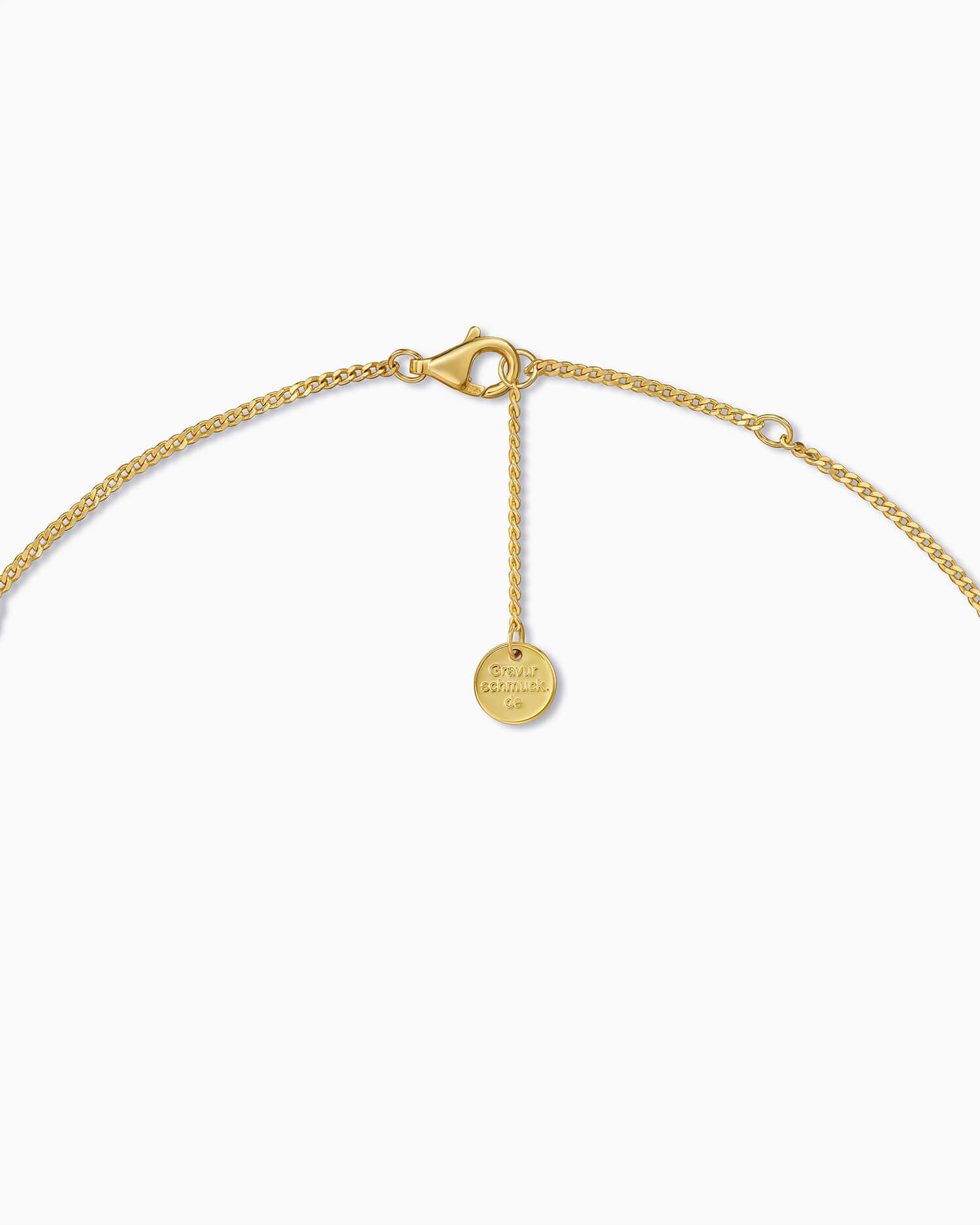 Name necklace with zirconia