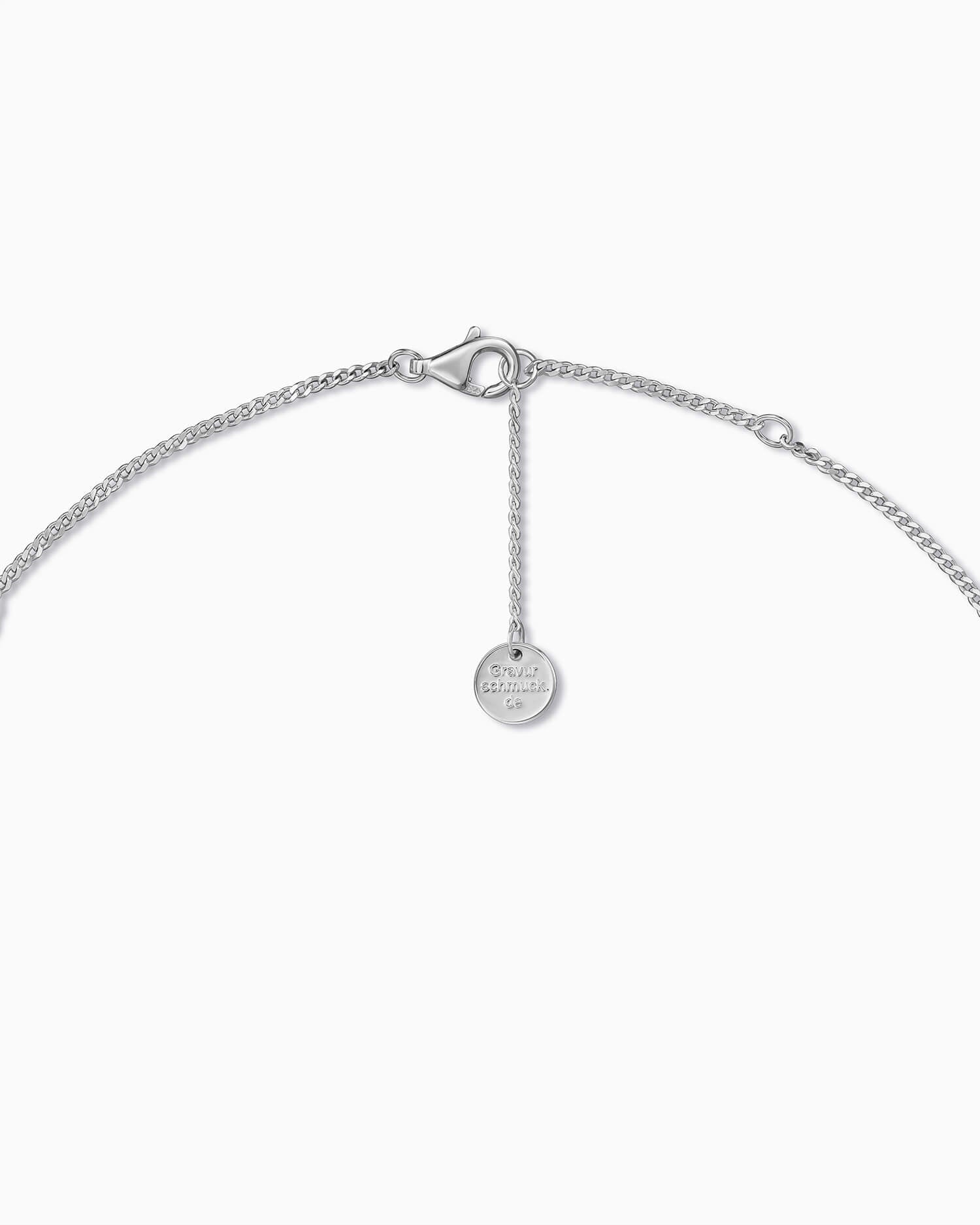 Cube Letter Necklace with Zirconia